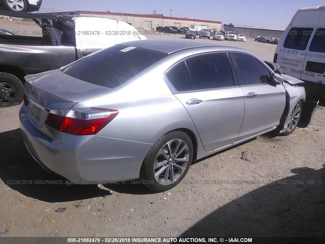 1HGCR2F52FA182855 - 2015 HONDA ACCORD SPORT Күміс фото 4