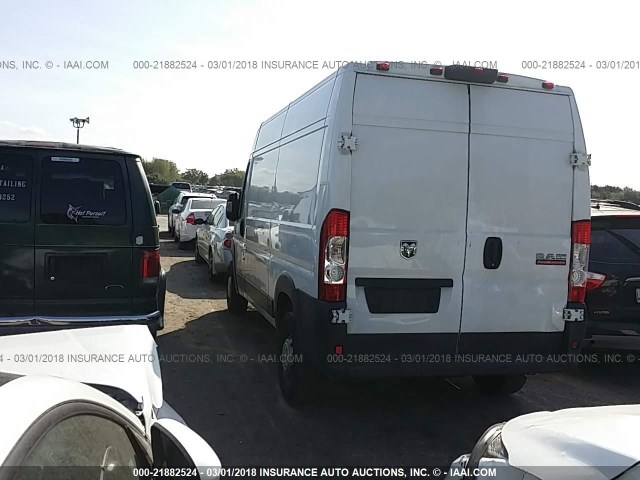3C6TRVCG8GE100185 - 2016 RAM PROMASTER 2500 2500 HIGH WHITE photo 3