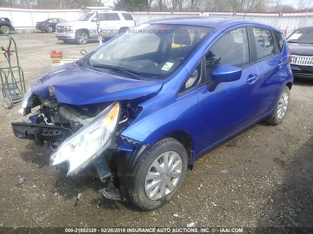3N1CE2CP9GL389577 - 2016 NISSAN VERSA NOTE S/S PLUS/SV/SL/SR BLUE photo 2
