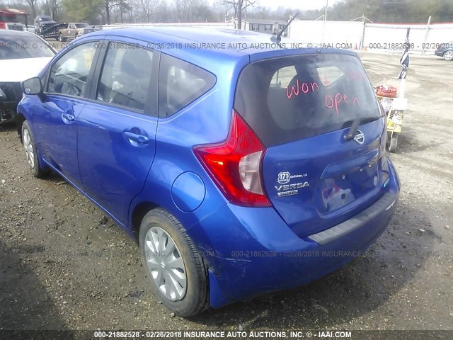 3N1CE2CP9GL389577 - 2016 NISSAN VERSA NOTE S/S PLUS/SV/SL/SR BLUE photo 3