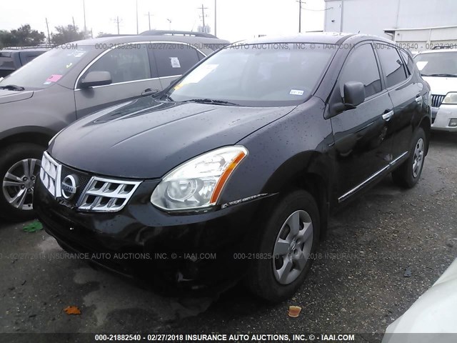 JN8AS5MT7CW272700 - 2012 NISSAN ROGUE S/SV BLACK photo 2