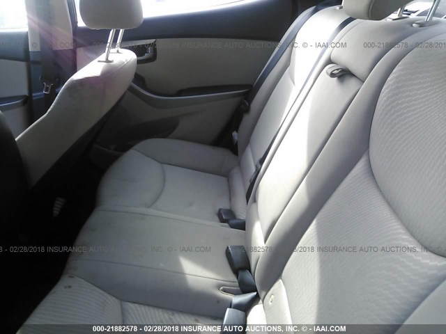 KMHDH4AE7FU301132 - 2015 HYUNDAI ELANTRA SE/SPORT/LIMITED BLACK photo 8