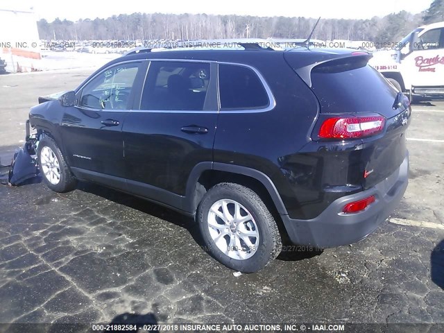 1C4PJLCB5JD531182 - 2018 JEEP CHEROKEE LATITUDE Czarny zdjęcie 3