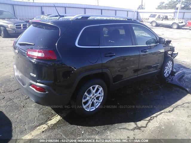 1C4PJLCB5JD531182 - 2018 JEEP CHEROKEE LATITUDE Czarny zdjęcie 4