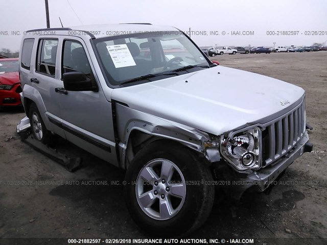 1C4PJMAK0CW189950 - 2012 JEEP LIBERTY SPORT 银色 照片 1