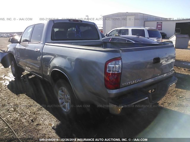 5TBET34185S486541 - 2005 TOYOTA TUNDRA DOUBLE CAB SR5 GRAY photo 3