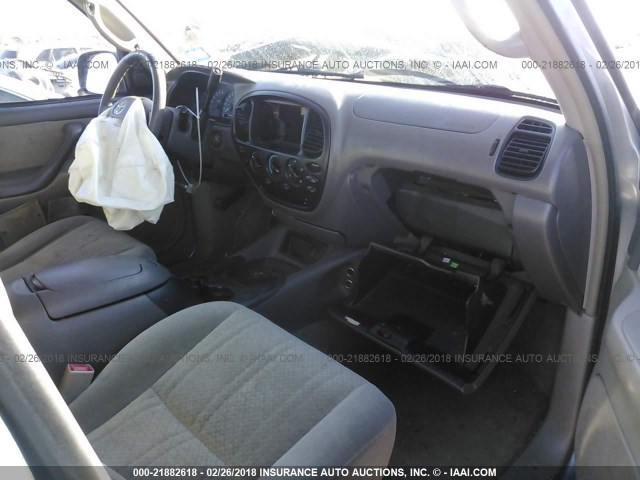 5TBET34185S486541 - 2005 TOYOTA TUNDRA DOUBLE CAB SR5 GRAY photo 5