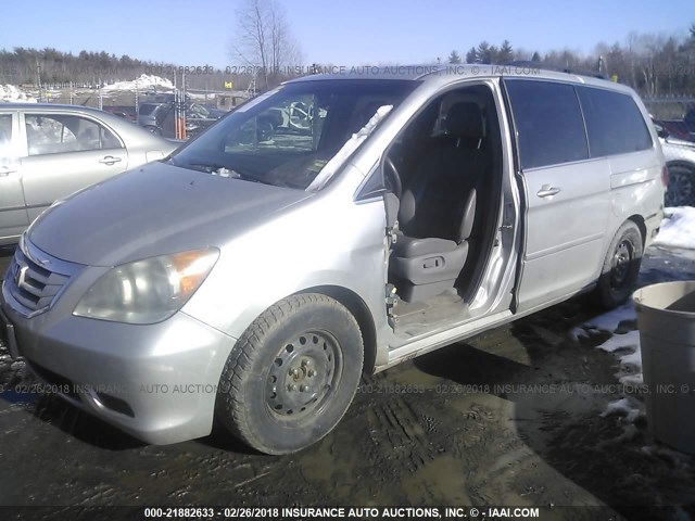 5FNRL38679B001413 - 2009 HONDA ODYSSEY EXL SILVER photo 2