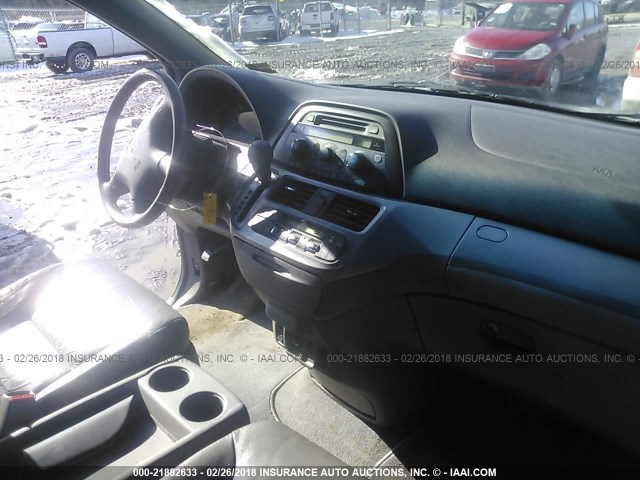 5FNRL38679B001413 - 2009 HONDA ODYSSEY EXL ვერცხლისფერი ფოტო 5
