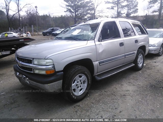 1GNEC13V14J300499 - 2004 CHEVROLET TAHOE C1500 SILVER photo 2