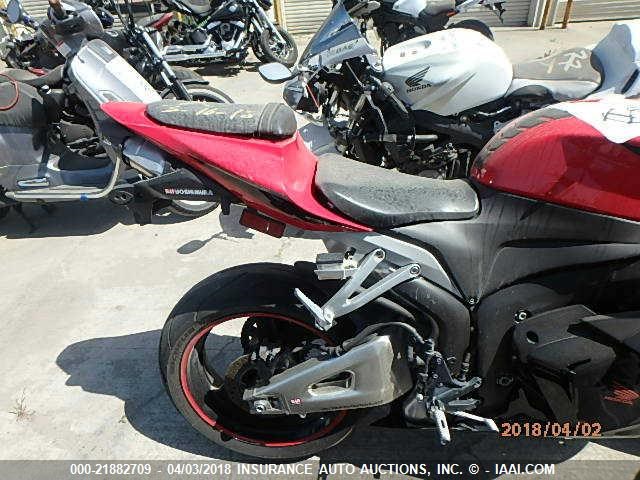 JH2PC4067BK400136 - 2011 HONDA CBR600 RR RED photo 6