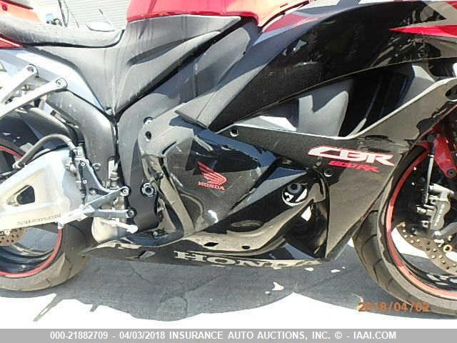 JH2PC4067BK400136 - 2011 HONDA CBR600 RR RED photo 8