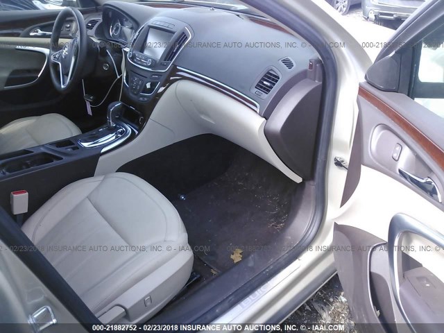 2G4GK5EX6E9179715 - 2014 BUICK REGAL GOLD photo 5