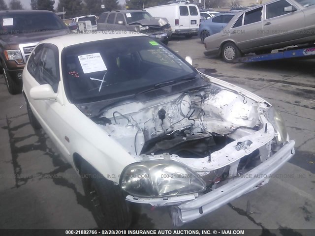 2HGEJ6321TH102010 - 1996 HONDA CIVIC CX WHITE photo 1