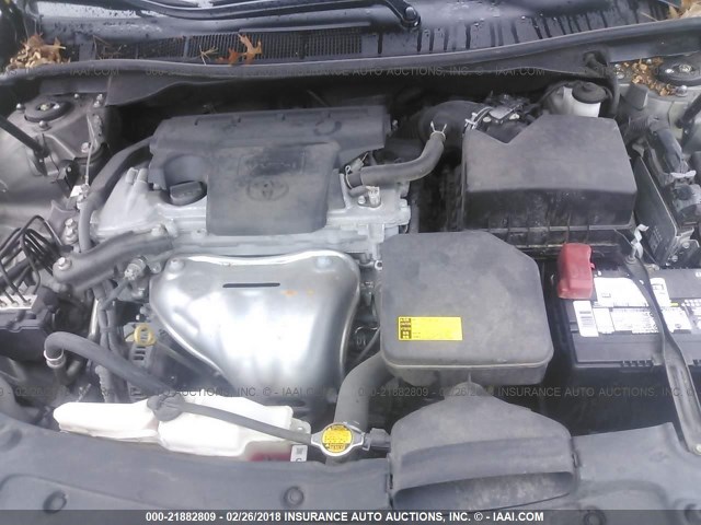 4T1BF1FKXCU633524 - 2012 TOYOTA CAMRY SE/LE/XLE GRAY photo 10