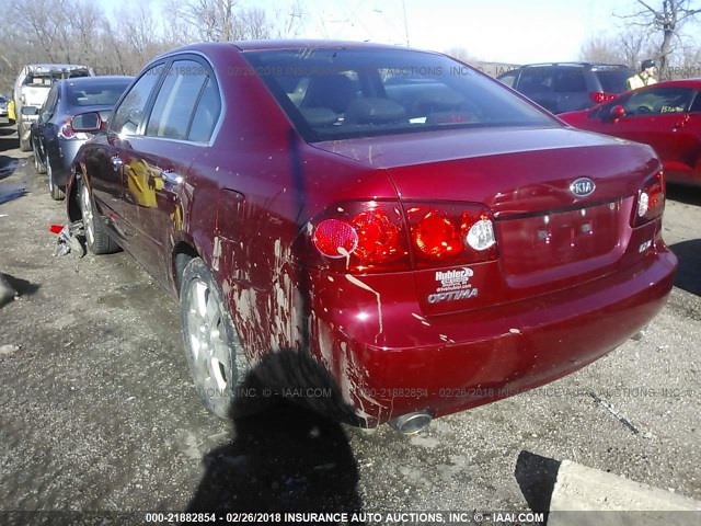 KNAGE124375093001 - 2007 KIA OPTIMA LX/EX RED photo 3