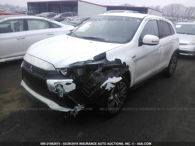 JA4AP3AW4GZ059850 - 2016 MITSUBISHI OUTLANDER SPORT ES/SE WHITE photo 2