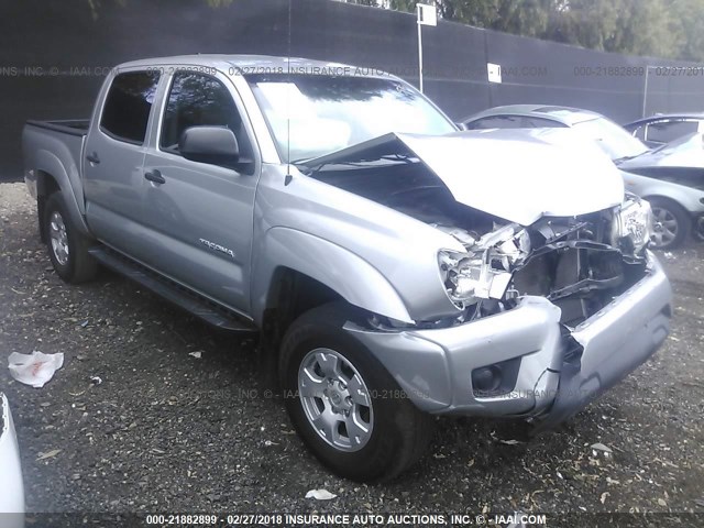 5TFJX4GN4EX034854 - 2014 TOYOTA TACOMA DOUBLE CAB SILVER photo 1