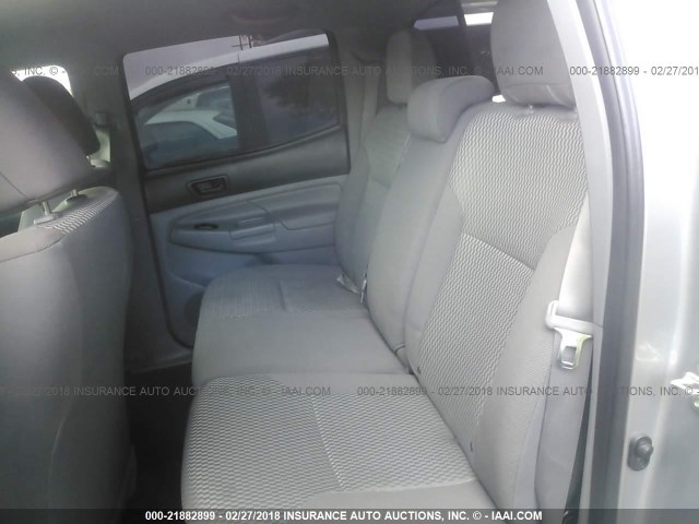 5TFJX4GN4EX034854 - 2014 TOYOTA TACOMA DOUBLE CAB 银色 照片 8