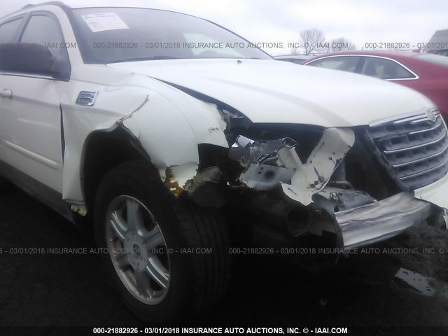 2C4GM68465R550040 - 2005 CHRYSLER PACIFICA TOURING WHITE photo 6