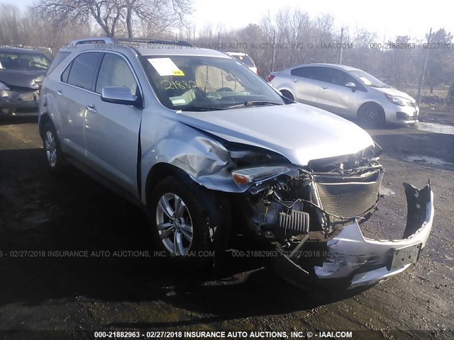 2CNFLGEW3A6245421 - 2010 CHEVROLET EQUINOX LTZ SILVER photo 1