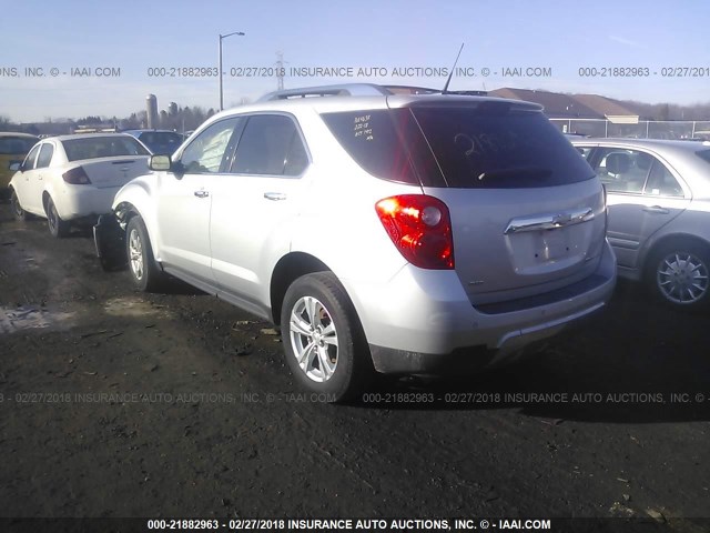 2CNFLGEW3A6245421 - 2010 CHEVROLET EQUINOX LTZ SILVER photo 3