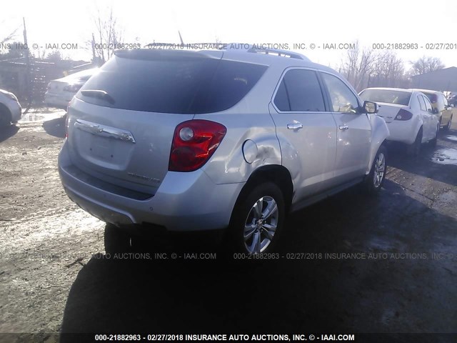 2CNFLGEW3A6245421 - 2010 CHEVROLET EQUINOX LTZ SILVER photo 4