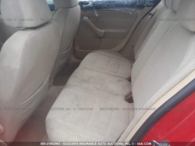 3VWHM71KX8M054637 - 2008 VOLKSWAGEN JETTA S 红色 照片 8