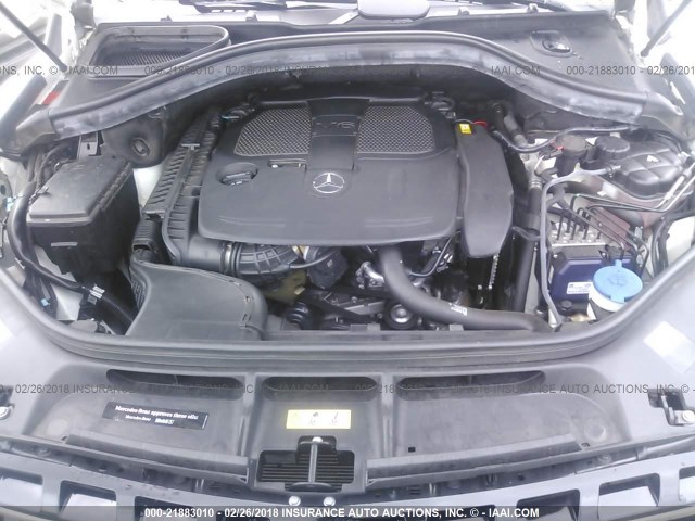 4JGDA5HB8FA612043 - 2015 MERCEDES-BENZ ML 350 4MATIC WHITE photo 10