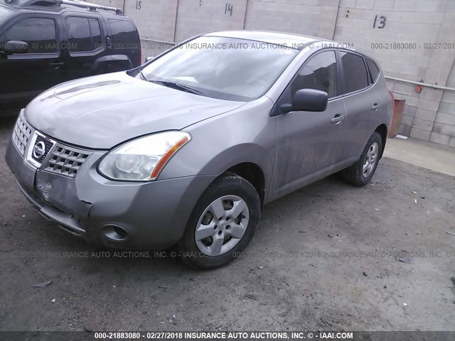 JN8AS58V99W442446 - 2009 NISSAN ROGUE S/SL GRAY photo 2