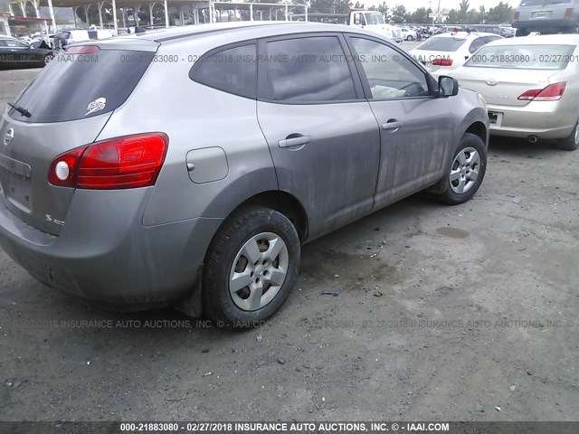 JN8AS58V99W442446 - 2009 NISSAN ROGUE S/SL GRAY photo 4