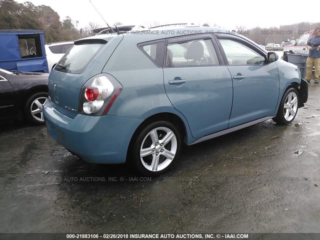 5Y2SM67079Z436133 - 2009 PONTIAC VIBE TEAL photo 4