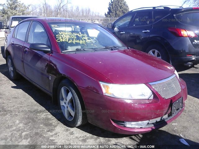 1G8AL55F76Z132449 - 2006 SATURN ION LEVEL 3 RED photo 1