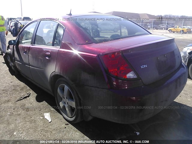 1G8AL55F76Z132449 - 2006 SATURN ION LEVEL 3 RED photo 3