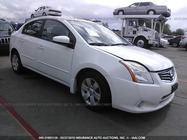 3N1AB6AP7BL667833 - 2011 NISSAN SENTRA 2.0/2.0S/SR/2.0SL WHITE photo 1