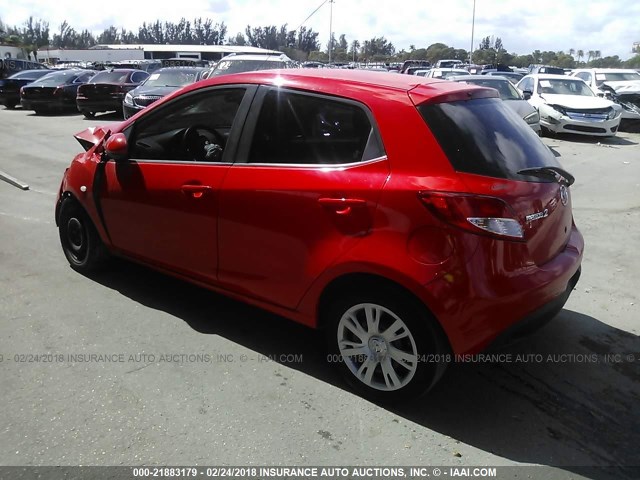 JM1DE1KYXE0185628 - 2014 MAZDA MAZDA2 SPORT RED photo 3