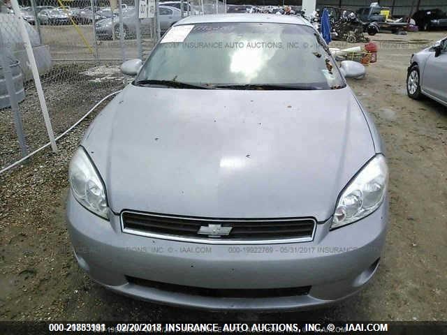 2G1WN151769284219 - 2006 CHEVROLET MONTE CARLO LTZ GRAY photo 6