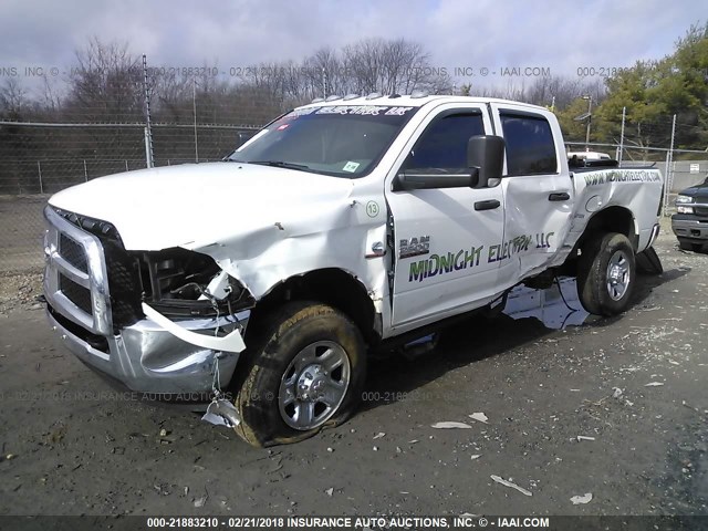 3C6UR5CL7HG601575 - 2017 RAM 2500 ST WHITE photo 2