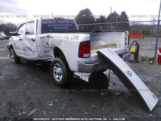 3C6UR5CL7HG601575 - 2017 RAM 2500 ST WHITE photo 3