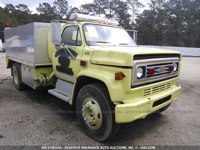 1GBK7D1FXJV117737 - 1988 CHEVROLET C6500 C7D042 YELLOW photo 1