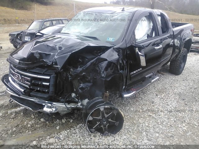 1GTR2VE71DZ150589 - 2013 GMC SIERRA K1500 SLE BLACK photo 2