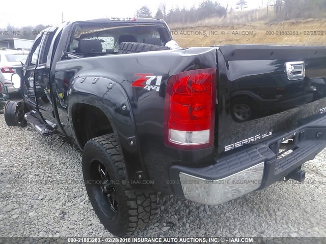 1GTR2VE71DZ150589 - 2013 GMC SIERRA K1500 SLE BLACK photo 3