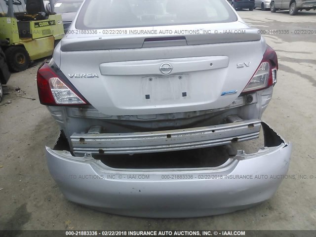 3N1CN7AP5DL869420 - 2013 NISSAN VERSA S/S PLUS/SV/SL SILVER photo 6