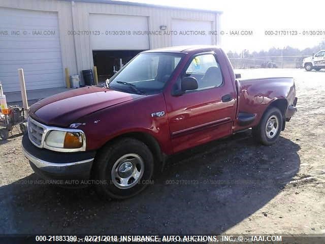 2FTRF07244CA84366 - 2004 FORD F-150 HERITAGE CLASSIC MAROON photo 2