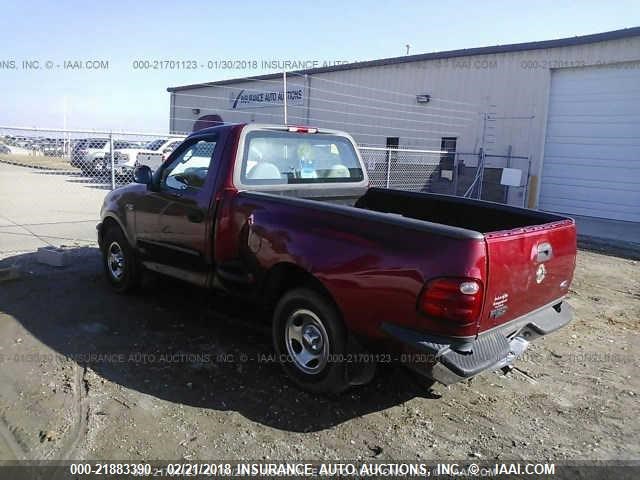 2FTRF07244CA84366 - 2004 FORD F-150 HERITAGE CLASSIC MAROON photo 3