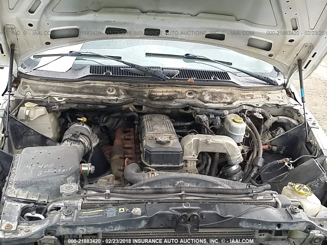 3D7KR28C76G146320 - 2006 DODGE RAM 2500 ST/SLT 白色 照片 10