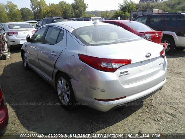 5XXGN4A64CG025433 - 2012 KIA OPTIMA EX SILVER photo 3