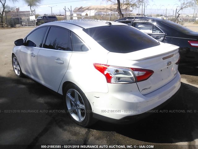 1FADP3J23DL277511 - 2013 FORD FOCUS TITANIUM WHITE photo 3