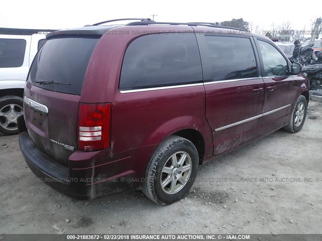 2A4RR8D14AR442134 - 2010 CHRYSLER TOWN & COUNTRY TOURING PLUS RED photo 4