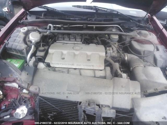 1G6EL12Y5XU611637 - 1999 CADILLAC ELDORADO RED photo 10